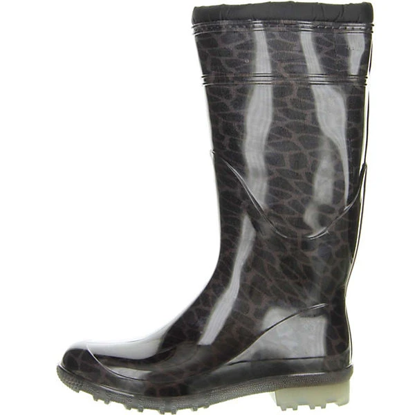 Damen Wasserdichte Gummistiefel Winterstiefel Gefüttert Leopard - Braun 7 Damen Wasserdichte Gummistiefel Winterstiefel Gefüttert Leopard - Braun – Bild 5