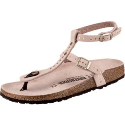Birkenstock Marillia Nubukleder Schmal Nubukleder T-Steg-Sandalen - Hellrosa