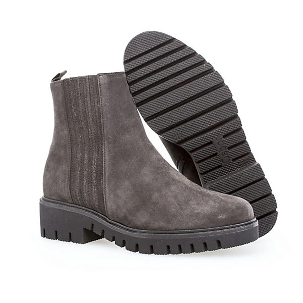 Gabor Comfort Plateau Stiefeletten Rauleder Grau - Grau 7 Gabor Comfort Plateau Stiefeletten Rauleder Grau - Grau – Bild 5