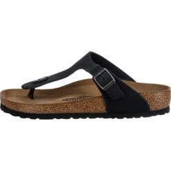 Birkenstock Gizeh Nubukleder Geölt Zehentrenner Normal - Schwarz Modell 1 -Schuhserien Laden 17535688 03