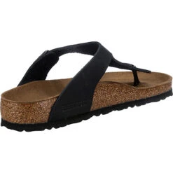Birkenstock Gizeh Nubukleder Geölt Zehentrenner Normal - Schwarz Modell 1 -Schuhserien Laden 17535688 05