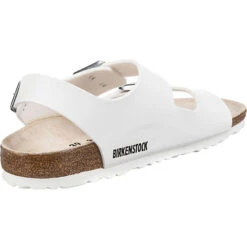 Birkenstock Milano Bs Komfort-Sandalen Schmal - Weiß -Schuhserien Laden 17536205 05