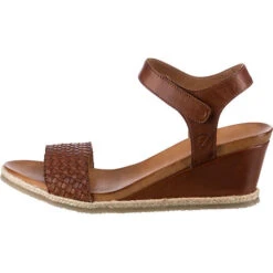 Leder Keilsandaletten - Braun -Schuhserien Laden 18859282 03