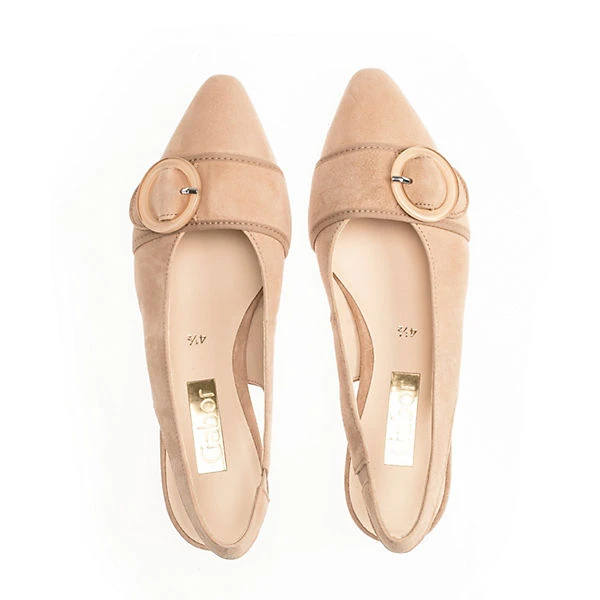 Gabor Slingpumps Rauleder Beige Sling-Pumps - Beige 4 Gabor Slingpumps Rauleder Beige Sling-Pumps - Beige – Bild 2