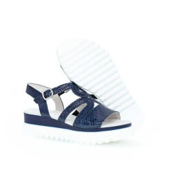 Gabor Plateau Sandale Plateau-Sandaletten - Blau 6 Gabor Plateau Sandale Plateau-Sandaletten - Blau -Schuhserien Laden 19699289 02