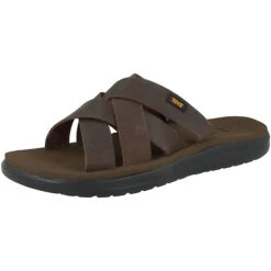Teva Voya Slide Leather Pantolette Herren Pantoletten - Braun -Schuhserien Laden 21056035 04