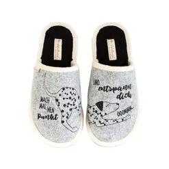 Entspann Dich Filzpantoffel - Grau