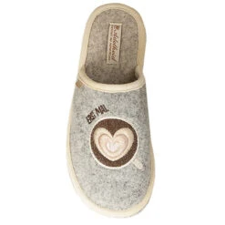 Erst Mal Kaffee Filzpantoffel - Grau -Schuhserien Laden 24513439 03