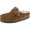 Birkenstock Buckley Veloursleder Lammfell Clogs Normal - Braun -Schuhserien Laden 24681434 01