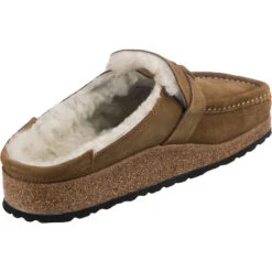 Birkenstock Buckley Veloursleder Lammfell Clogs Normal - Braun 13 Birkenstock Buckley Veloursleder Lammfell Clogs Normal - Braun -Schuhserien Laden 24681434 05