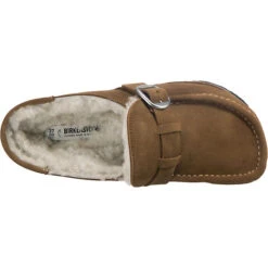 Birkenstock Buckley Veloursleder Lammfell Clogs Normal - Braun 14 Birkenstock Buckley Veloursleder Lammfell Clogs Normal - Braun -Schuhserien Laden 24681434 06