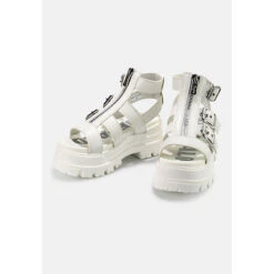 Buffalo Plateausandale GLD ZIP Plateau-Sandaletten - Weiß 10 Buffalo Plateausandale GLD ZIP Plateau-Sandaletten - Weiß -Schuhserien Laden 25880471 03