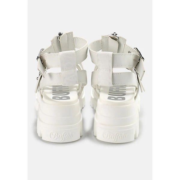 Buffalo Plateausandale GLD ZIP Plateau-Sandaletten - Weiß 7 Buffalo Plateausandale GLD ZIP Plateau-Sandaletten - Weiß – Bild 5