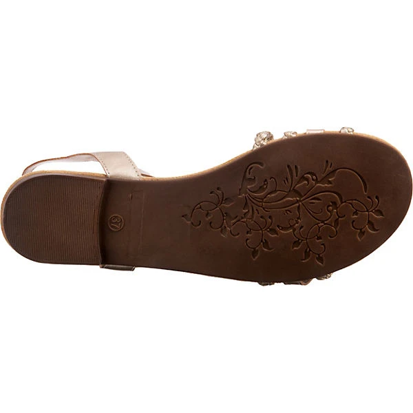 Sommer Riemchensandalen - Gold 9 Sommer Riemchensandalen - Gold – Bild 7